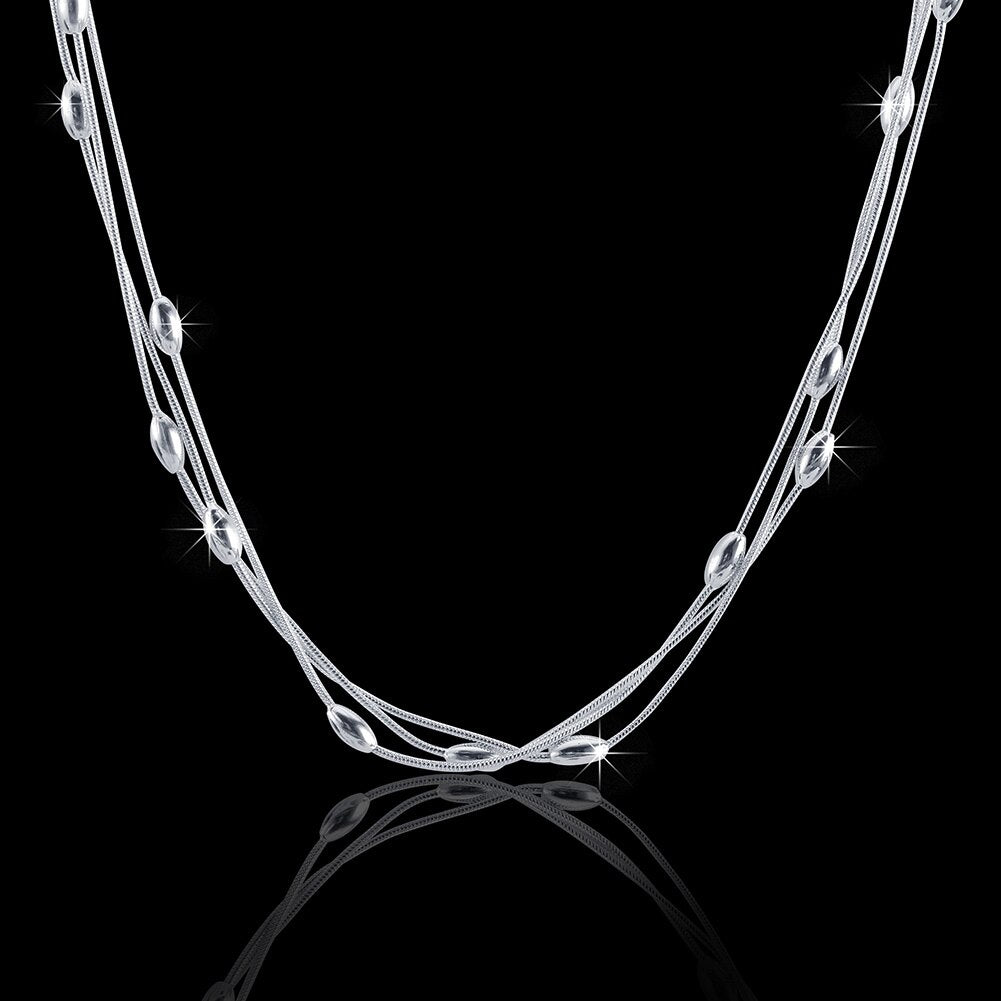 jewelry designer 925 Stamped silver Charms beads Necklace for women party wedding accessories gifts