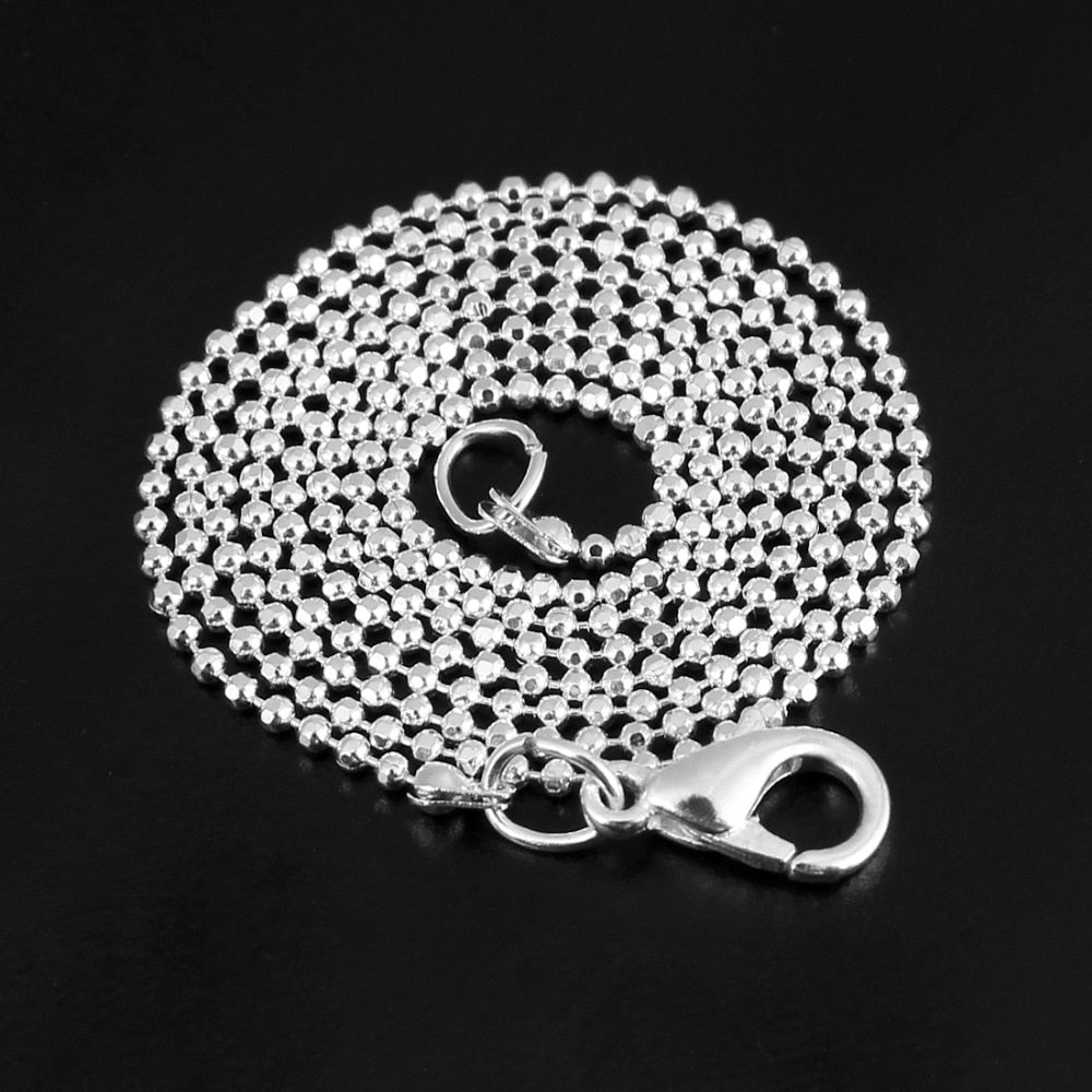 MINHIN Multi-style Silver Plated Chain Necklace Ladies Jewelry Handmade Accessories Casual Wedding Jewelry 5 pcs Chain