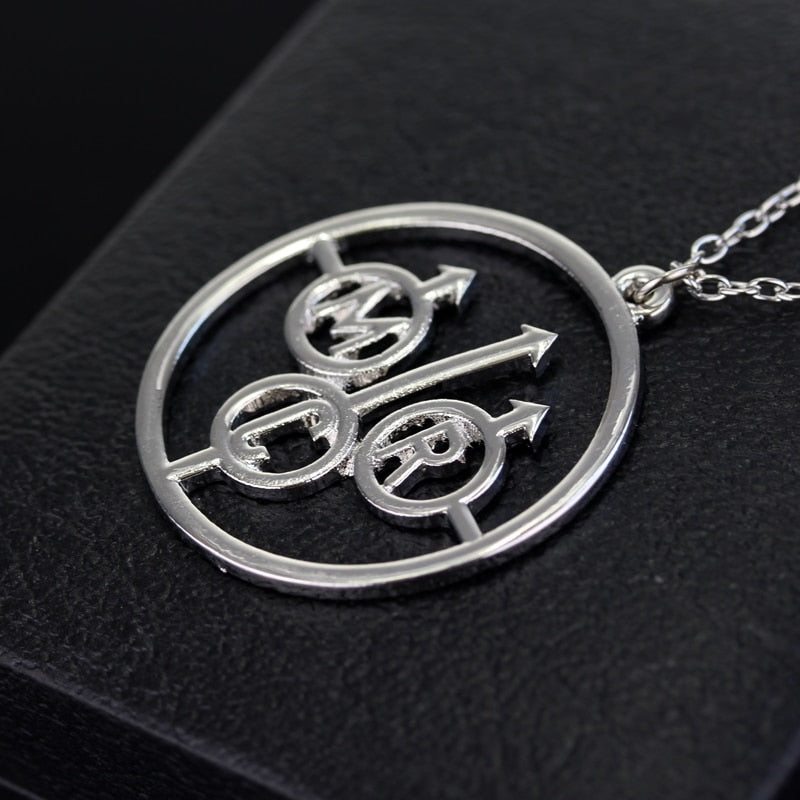 MQCHUN Rock Band MCR Necklace Music Band My Chemical Romance Pendant Necklace Silvery Metal Necklace for Women Men-30