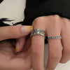 Mahjong Personalized Gift Silver Female Ring Engagement   Items For Business Jewelry y2k Accessories GaaBou
