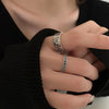 Mahjong Personalized Gift Silver Female Ring Engagement   Items For Business Jewelry y2k Accessories GaaBou
