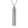 Men Woman Capsule Necklace Openable Cylindrical Pill Case Pendants Stainless Steel Remembrance Gift Jewelry