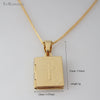 /Min order 10$  YELLOW GOLD GP 18" CIRCLE LINK NECKLACE & JESUS CROSS RELIGIOUS GOD  RECTANGLE CAN BE OPENED HANGS 0.9" PENDANT