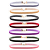 Mix 12 colors 12Pcs/Set 10mm Velvet Choker Necklaces For Women Girls Punk Gothic Pendant Necklace Cho collier ras du cou