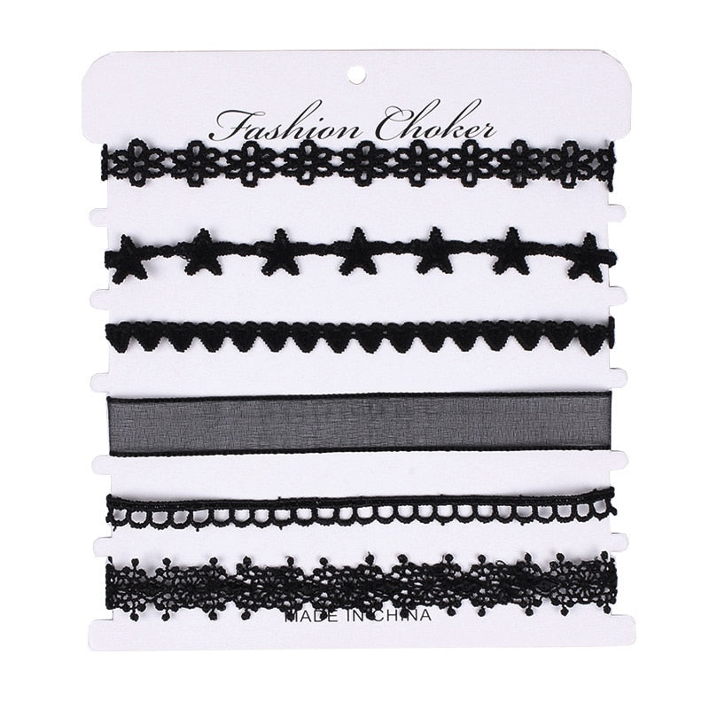 Mix 12 colors 12Pcs/Set 10mm Velvet Choker Necklaces For Women Girls Punk Gothic Pendant Necklace Cho collier ras du cou