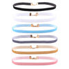 Mix 12 colors 12Pcs/Set 10mm Velvet Choker Necklaces For Women Girls Punk Gothic Pendant Necklace Cho collier ras du cou