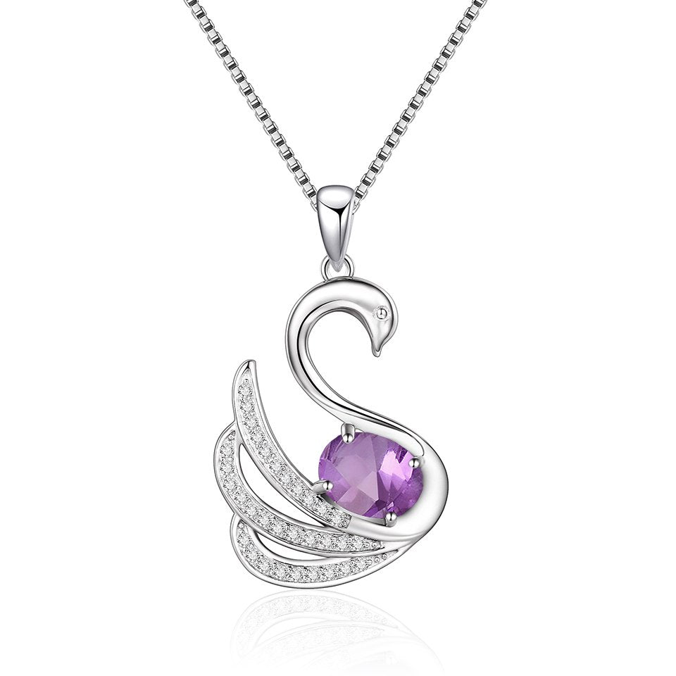 Fine Jewelry Pendant Necklace Cute 6 Styles Natural Topaz Animal Snake Pendant With 925 Sterling Silver Chain For Female