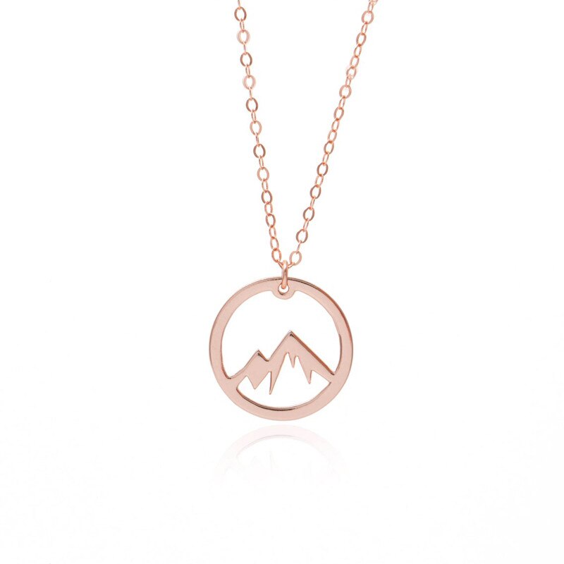 Mountain necklace, wanderlust necklace, mountain call, mountain jewelry, mountain pendant, mountain charms