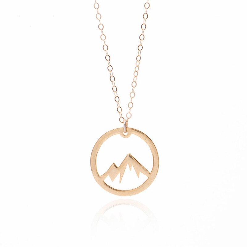 Mountain necklace, wanderlust necklace, mountain call, mountain jewelry, mountain pendant, mountain charms