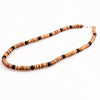 Natural wood bead & 8mm black bead Surfer Necklace for men tribal jewelry