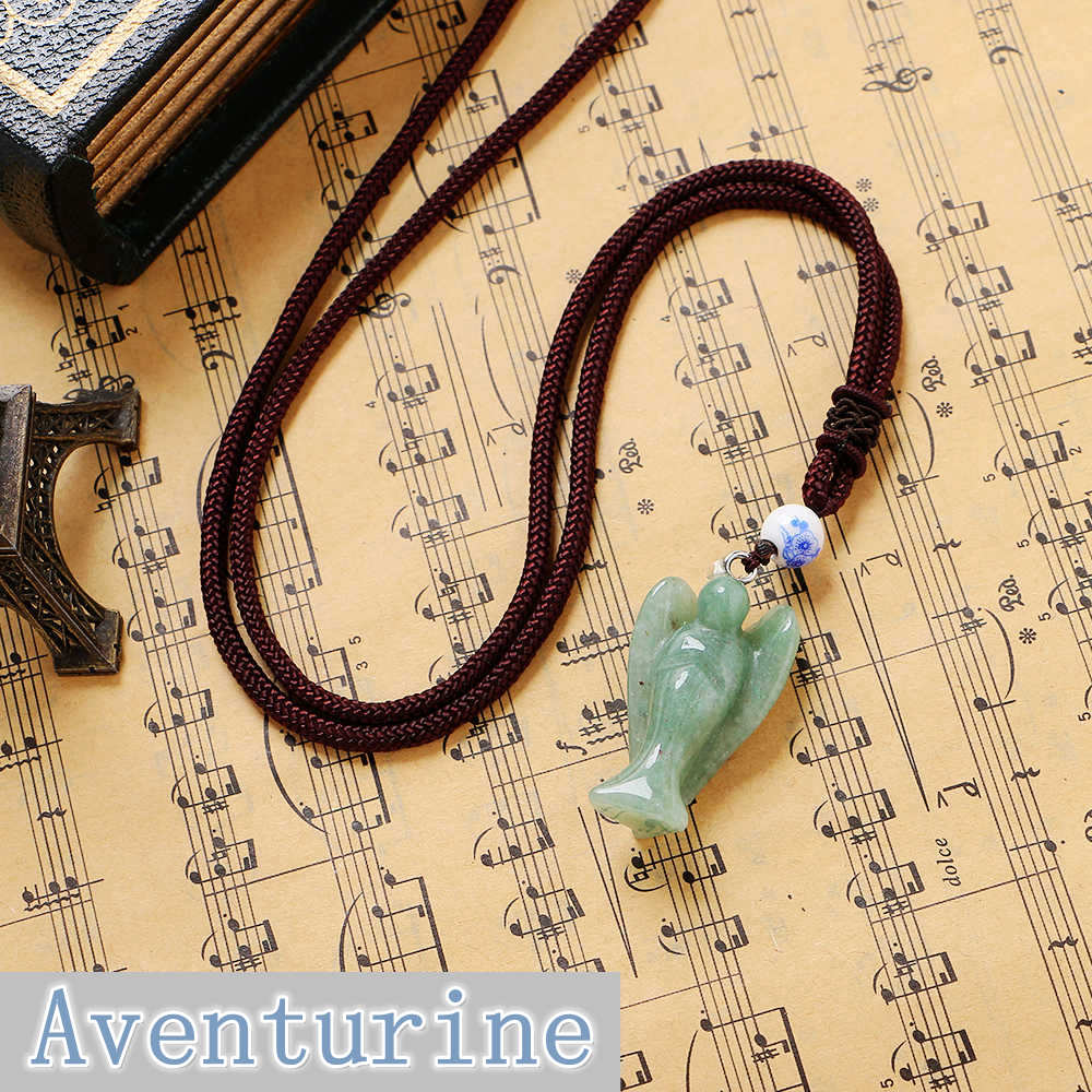 Necklaces & Pendants Women Jewelry Natural Stone Strass Parrot Parrot Molded Pendant Retro Agate / Stone Necklaces Sweater Chain