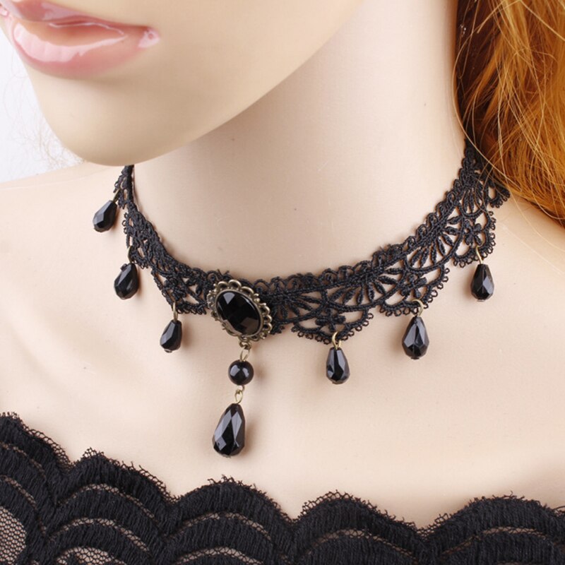 Black Choker Necklace , Chokers , Jewelry