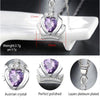 Classic Royal Purple Crown Shape Pendant Necklace With Crystal Women Silver Color Necklaces Wedding Jewelry