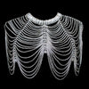 Bridal Shoulder Chains Noble Wedding Body Chian Big Necklace Jewelry Full Rhinestone Women Necklaces Straps