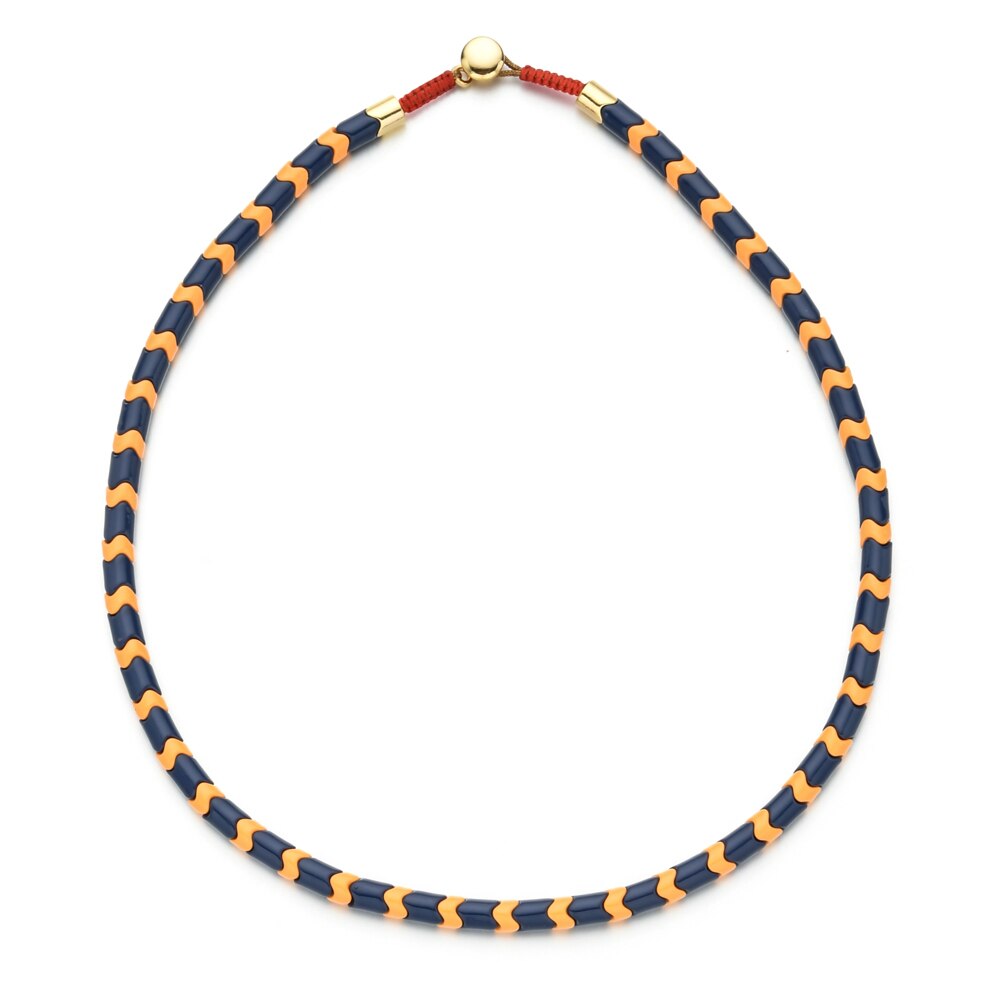 Retro Brand Party Jewelry Necklace Heavy Chain Rope Wedding Jewelry Gold Color Choker Collar Big Beads DIY Gift