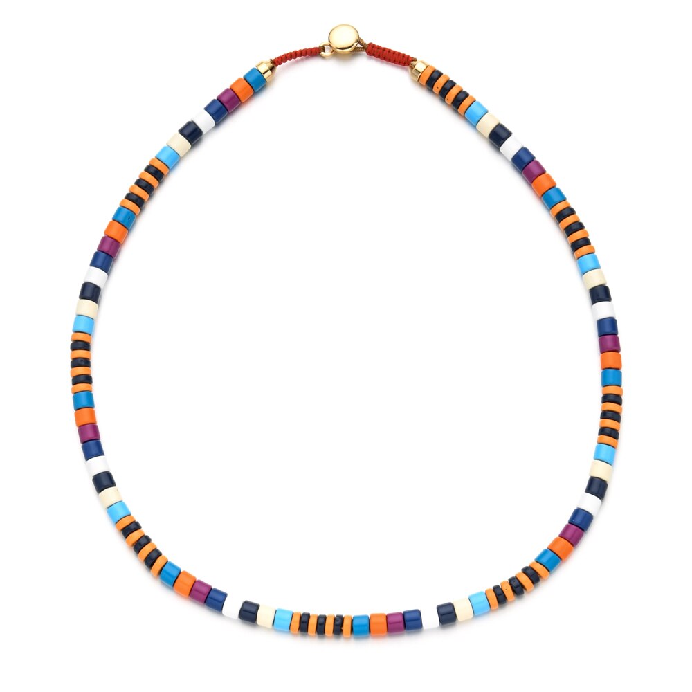 Retro Brand Party Jewelry Necklace Heavy Chain Rope Wedding Jewelry Gold Color Choker Collar Big Beads DIY Gift