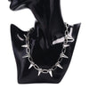 Rivets Chokers Punk Goth Handmade CCB Material Choker Necklace  Spike Rivet Necklace Rock Gothic Chokers