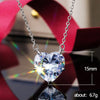 Simple Love Necklace Single Zircon Jewelry Ladies Exquisite Clavicle Chain for Women Wedding Engagement Jewelry Gifts