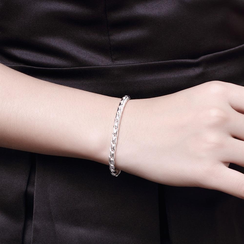 korean 4MM Twisted rope chain 925 sterling silver Bracelets for men's woman jewelry wedding accessories party gifts