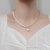 natural freshwater pearl necklace baroque pearl jewelry women's Party Wedding not show steel accessories