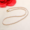 natural freshwater pearl necklace baroque pearl jewelry women's Party Wedding not show steel accessories