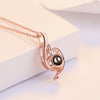 net red projection necklace drop pendant necklace romantic wedding jewelry necklace women