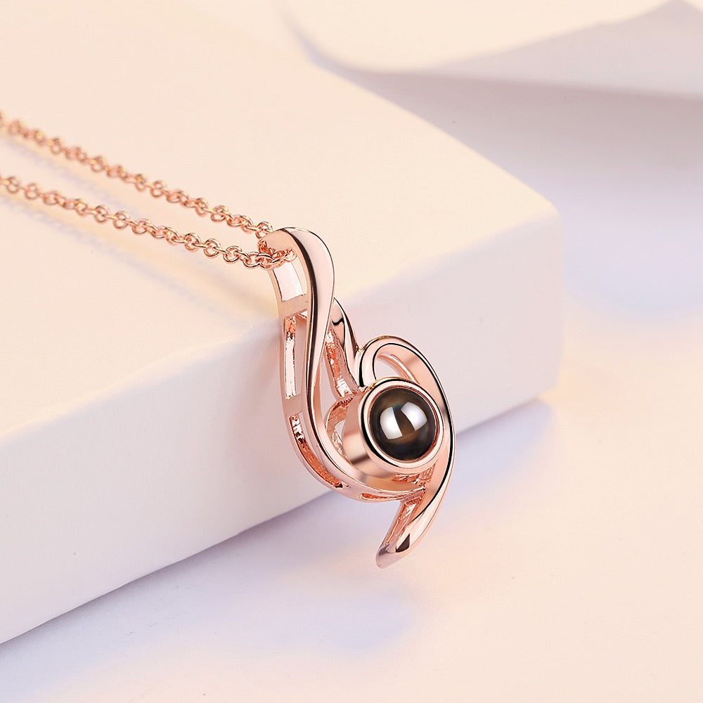 net red projection necklace drop pendant necklace romantic wedding jewelry necklace women