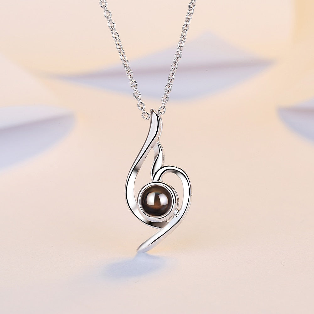net red projection necklace drop pendant necklace romantic wedding jewelry necklace women
