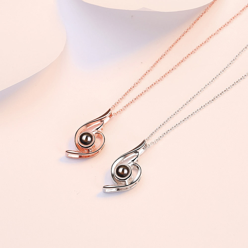 net red projection necklace drop pendant necklace romantic wedding jewelry necklace women