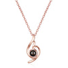 net red projection necklace drop pendant necklace romantic wedding jewelry necklace women