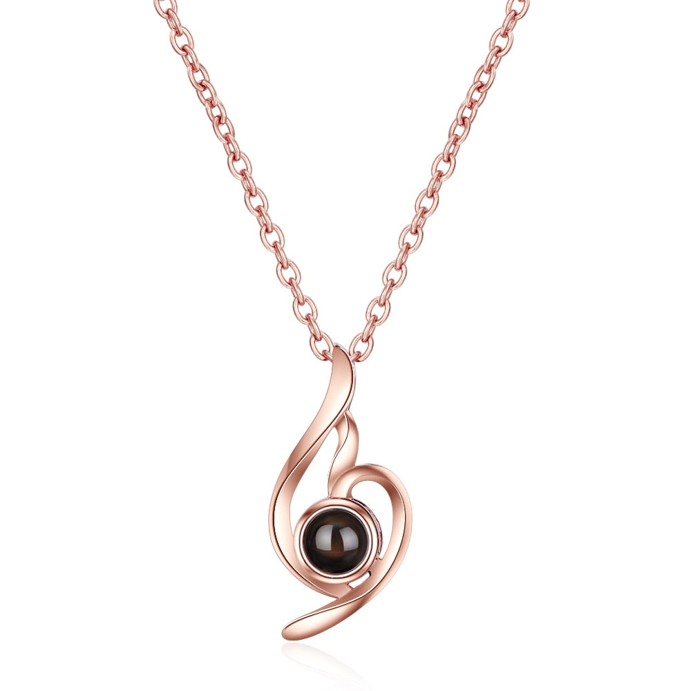net red projection necklace drop pendant necklace romantic wedding jewelry necklace women