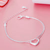 Original 925 sterling silver Pretty heart bracelets necklaces for women designer party wedding Jewelry sets holiday gift