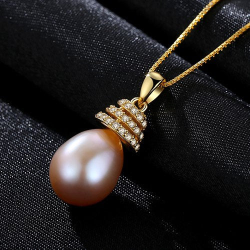 Brand Fashion pearl Necklaces for Women Wedding 3 COLOR Geometry Statement Necklace Natural Pearls Pendant
