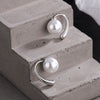 Pearl Stud Earrings For Women 925 Stamp Silver Color Wedding Party  Jewelry 2022 Trend Accessories Christmas