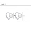Pearl Stud Earrings For Women 925 Stamp Silver Color Wedding Party  Jewelry 2022 Trend Accessories Christmas