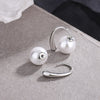 Pearl Stud Earrings For Women 925 Stamp Silver Color Wedding Party  Jewelry 2022 Trend Accessories Christmas