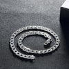 Popular brands 925 sterling Silver classic 10mm Geometric chain bracelet necklace for Men's woman Jewelry set Party gift