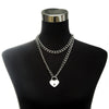 Punk Chain Necklace With Lock Women 90s  Egirl Padlock Pendants Gothic Emo Grunge Aesthetic Accessories Jewelry On The Neck