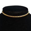 Punk Clavicle Short Choker Necklace Collar Statement Hip Hop Gold Color Stainless Steel 35+5cm Neck Chains For Men Women Jewelry