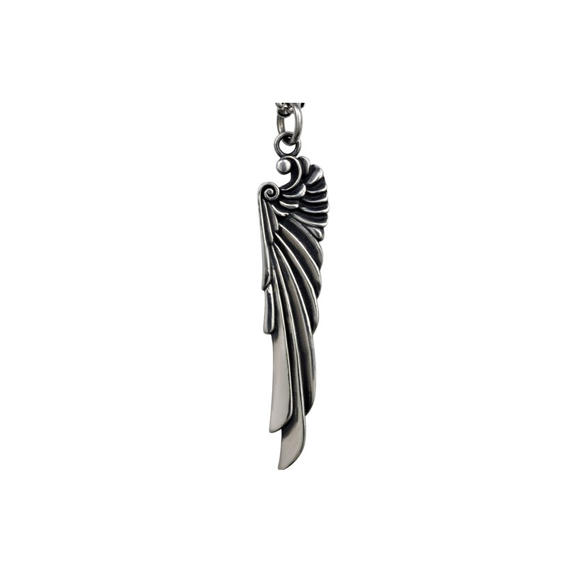Pure 925 Sterling Silver Jewelry Wing Charms Punk Pendants for Men And Women Thai Silver Necklace Chain Fine Gift 1339