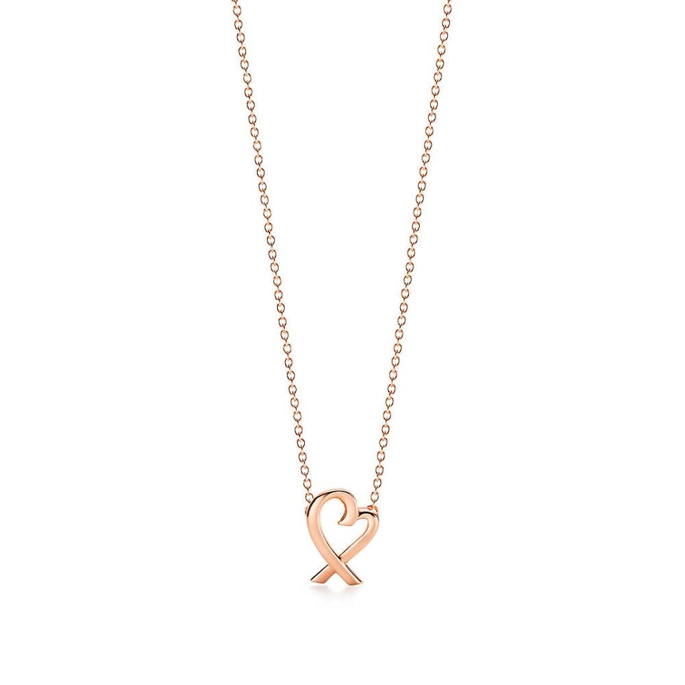 Heart Necklace Heart-Shaped Pendant s925 Sterling Silver Pendant Necklace Nature Fashion Joker Jewelry Package Mail