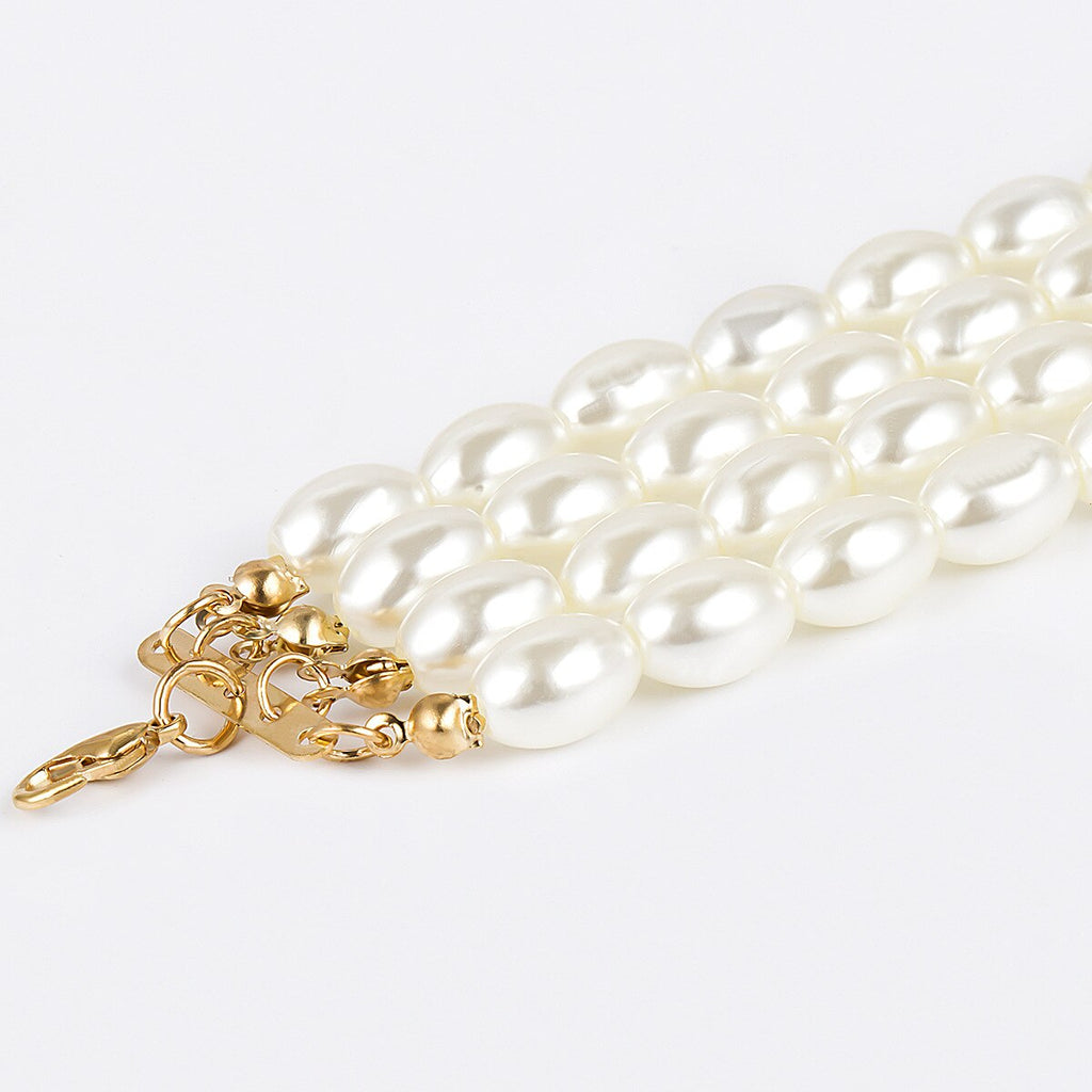 Baroque Abnormity Pearl Necklace  European American Style Personality Chain Of Clavicle Ms Travel Wedding Accessories