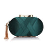 SEKUSA Bow Metal Women Day Clutches Tassel Luxurious Lady Evening Bags Small Party Wedding Bridal Chain Shoulder Handbag