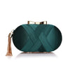 SEKUSA Bow Metal Women Day Clutches Tassel Luxurious Lady Evening Bags Small Party Wedding Bridal Chain Shoulder Handbag