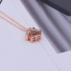 SIPENGJEL Cubic Zirconia I Love You Projection Necklace Romantic Memory Love Heart Necklace For Women Wedding Jewelry