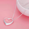 Fine 925 Stamped Silver elegant heart Pendant box chain Necklaces For Women noble party wedding Jewelry birthday gifts