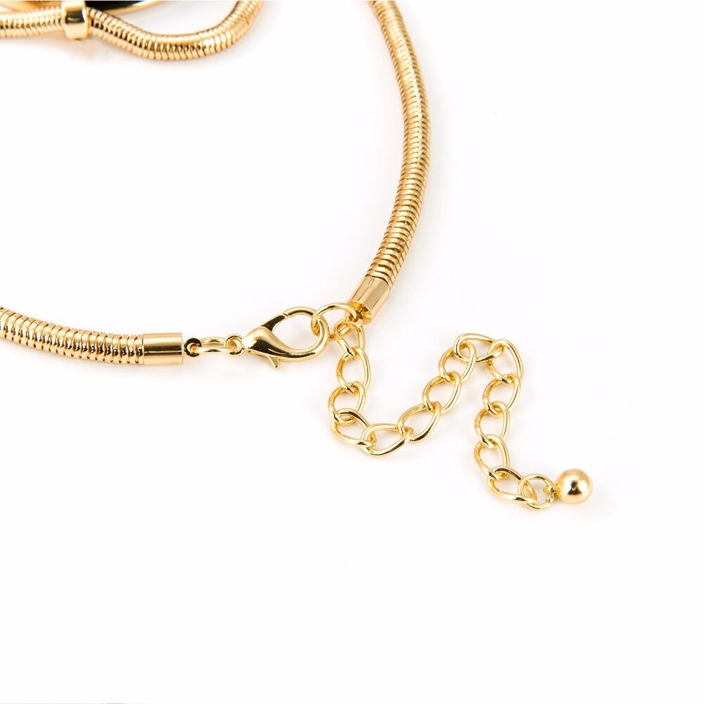 Semicircle Marble Semicircle Alloy Pendant Long Chain Necklaces For Women Necklace Clavicle Kolye Choker Colar