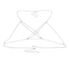 Sexy Rhinestone Body Chain for Women Boho Jewelry Cross Chest Chain Shining Crystal Party Wedding Chest Decoration Accessory