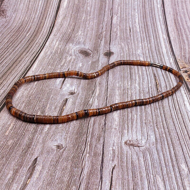 Shell Necklace for Men & Women, Beach Pooka Necklace, Hawaiian Surfer Jewelry