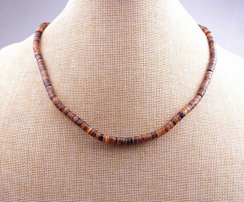 Shell Necklace for Men & Women, Beach Pooka Necklace, Hawaiian Surfer Jewelry